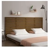 Image de Hoofdbord wandmontage 166x3x91,5 cm grenenhout honingbruin824701
