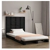 Image de Hoofdbord wandmontage 141x3x91,5 cm massief grenenhout zwart824712