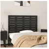 Image de Hoofdbord wandmontage 96x3x63 cm massief grenenhout zwart824727