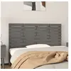 Image de Hoofdbord wandmontage 126x3x63 cm massief grenenhout grijs824730