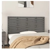 Image de Hoofdbord wandmontage 146x3x63 cm massief grenenhout grijs824735