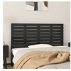 Image de Hoofdbord wandmontage 146x3x63 cm massief grenenhout zwart824737