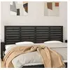 Image de Hoofdbord wandmontage 166x3x63 cm massief grenenhout zwart824752