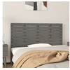 Image de Hoofdbord wandmontage 141x3x63 cm massief grenenhout grijs824760