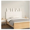 Image de Tête de lit murale Blanc 108x3x80 cm Bois massif de pin, tête de lit, tête de lit en bois massif,, tête de lit en bois 824774