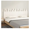 Image de Tête de lit murale Blanc 204x3x80 cm Bois massif de pin, tête de lit, tête de lit en bois massif,, tête de lit en bois