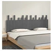 Image de Hoofdbord wandmontage 204x3x80 cm massief grenenhout grijs824780