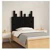 Image de Hoofdbord wandmontage 82,5x3x80 cm massief grenenhout zwart824807