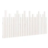 Image de Tï¿½te de lit murale Blanc 166x3x80 cm Bois massif de pin