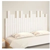Image de Tête de lit murale Blanc 140x3x80 cm Bois massif de pin