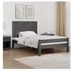 Image de Wandhoofdbord 108x3x60 cm massief grenenhout grijs824825