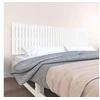 Image de Wandhoofdbord 204x3x60 cm massief grenenhout wit824829