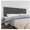 Image de Wandhoofdbord 204x3x60 cm massief grenenhout grijs824830