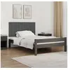 Image de Wandhoofdbord 127,5x3x60 cm massief grenenhout grijs824840
