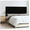 Image de Wandhoofdbord 147x3x60 cm massief grenenhout zwart824847