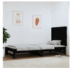 Image de Wandhoofdbord 82,5x3x60 cm massief grenenhout zwart824857