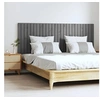Image de Wandhoofdbord 166x3x60 cm massief grenenhout grijs824860