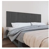 Image de Wandhoofdbord 185x3x60 cm massief grenenhout grijs824865