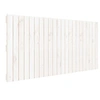 Image de Tête de lit murale Blanc 140x3x60 cm Bois massif de pin