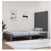 Image de Wandhoofdbord 108x3x90 cm massief grenenhout grijs824875