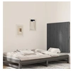Image de Wandhoofdbord 95,5x3x90 cm massief grenenhout grijs824885