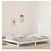 Image de Wandhoofdbord 127,5x3x90 cm massief grenenhout wit824889