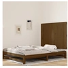 Image de Wandhoofdbord 127,5x3x90 cm massief grenenhout honingbruin824891