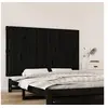 Image de Wandhoofdbord 147x3x90 cm massief grenenhout zwart824897