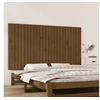 Image de Wandhoofdbord 159,5x3x90 cm massief grenenhout honingbruin824901
