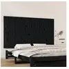 Image de Wandhoofdbord 159,5x3x90 cm massief grenenhout zwart824902