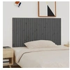Image de Wandhoofdbord 166x3x90 cm massief grenenhout grijs824910