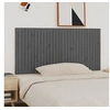 Image de Wandhoofdbord 185x3x90 cm massief grenenhout grijs824915