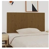 Image de Wandhoofdbord 185x3x90 cm massief grenenhout honingbruin824916