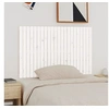 Image de Tête de lit murale Blanc 140x3x90 cm Bois massif de pin, tête de lit, tête de lit en bois massif,, tête de lit en bois 824919