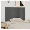 Image de Wandhoofdbord 140x3x90 cm massief grenenhout grijs824920