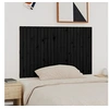 Image de Wandhoofdbord 140x3x90 cm massief grenenhout zwart824922