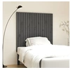 Image de Wandhoofdbord 108x3x110 cm massief grenenhout grijs824925