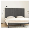 Image de Hoofdbord wandmontage 204x3x110 cm massief grenenhout grijs824930