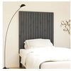 Image de Wandhoofdbord 95,5x3x110 cm massief grenenhout grijs824935