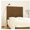 Image de Wandhoofdbord 127,5x3x110 cm massief grenenhout honingbruin824941
