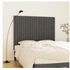 Image de Wandhoofdbord 146,5x3x110 cm massief grenenhout grijs824945