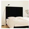 Image de Wandhoofdbord 146,5x3x110 cm massief grenenhout zwart824947