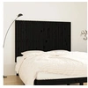 Image de Wandhoofdbord 159,5x3x110 cm massief grenenhout zwart824952