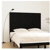 Image de Wandhoofdbord 166x3x110 cm massief grenenhout zwart824962