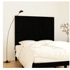 Image de Wandhoofdbord 140x3x110 cm massief grenenhout zwart824972