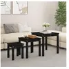 Image de Tafeltjesset 3 st massief grenenhout zwart824977