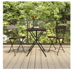 Image de Chaises de bistrot pliantes lot de 2 Résine tressée et acier319987