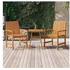 Image de Chaises à manger de jardin lot de 2 bois massif d acacia