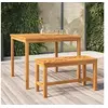 Image de Banc de jardin 80 cm bois massif d'acacia 362236