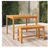 Image de Table a manger fixe sans tiroir 4 personnes en bois massif 90 x 90 x 74 cm